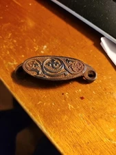 CAST IRON BROWN ORNATE PULLS DRAWER CABINET HANDLES RUSTIC VINTAGE LOOK