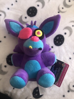 FUNKO PURPLE FOXY BLACKLIGHT 2017 FNAF FIVE NIGHTS AT FREDDYS 8'' OFFICIAL PLUSH