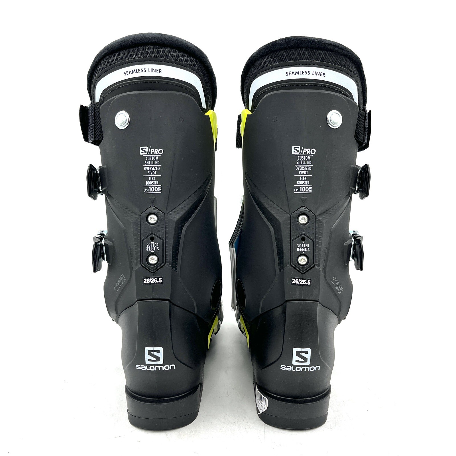 Scarponi da sci da discesa Salomon S Pro X90 nero giallo uomo taglia 26 26 5