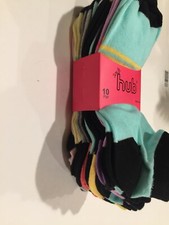 Colorful socks for Women 10 Pairs Low Cut Socks Size 9-11 Multicolored NWT