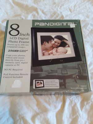 Pandigital pan8002w02t 8inch digital photo picture frame with pantouch (843967080025)