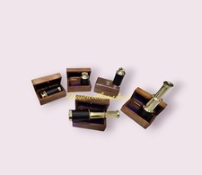 Brass Telescope with Wooden Set of 5 Nautical Gift