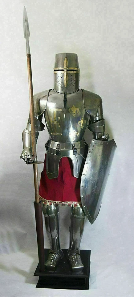 Full Size 6 Feet Knights Templar Suit Of Armour Medieval Roman Armor Statue