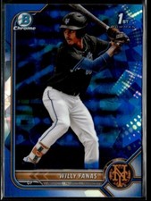 2022 Bowman Sapphire Willy Fanas New York Mets