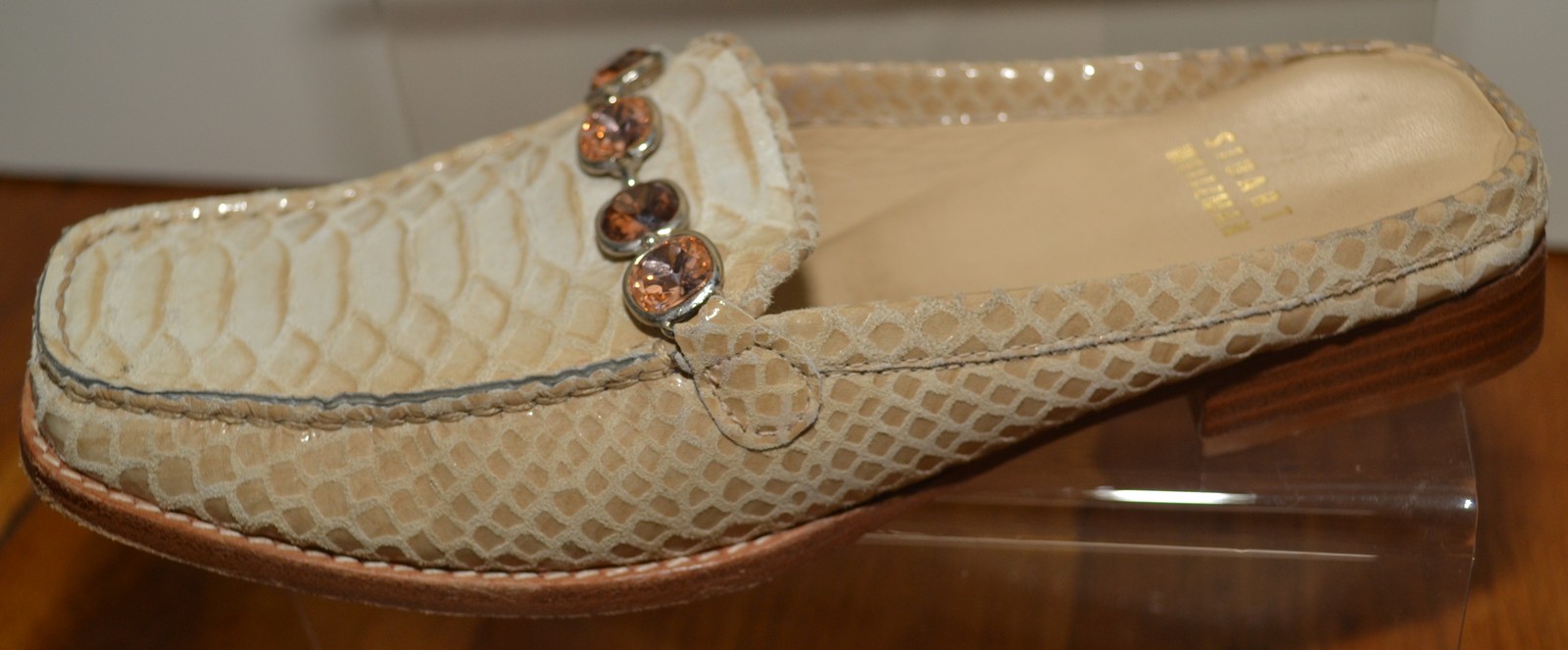 APL RUSSELL & BROMLEY JEWEL MOCASSINO SANDALI MULES ROX STUART WIETZMAN EURO 36 UK 3