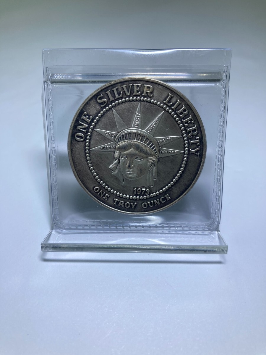 1973 AG One Silver Liberty #12 1 oz .999 Fine Silver Round | eBay