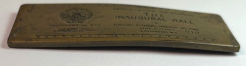 Ronald Reagan VTG The Inaugural Ball Presidential Box- Bronze Plaque - Picture 5 of 7