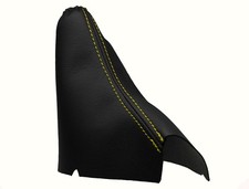 VOLVO S80 I (1998-2008) Soufflet Levier De Frein 100% Cuir - Couture Jaune