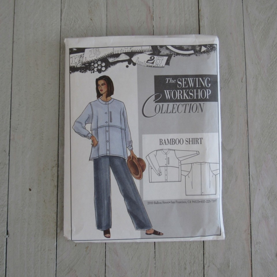 Sewing pattern The Sewing Bamboo Shirt SZ 818 (S,M,L)Cut/ Complete eBay