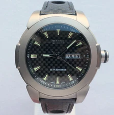 BMW M Power Motorsport Carbon Fiber Titanium Racing Car Accessory Swiss Watch