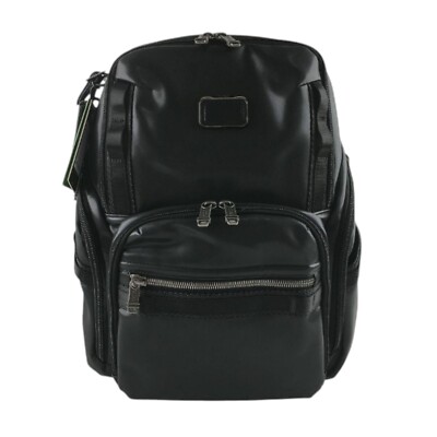 TUMI Alpha Bravo Search Backpack Leather Black Men's Business Sports Travel Bag