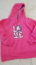 Bobbie Brooks Girls Junior Hooded Sweatshirt Size 14/16 Pink Long Sleeve