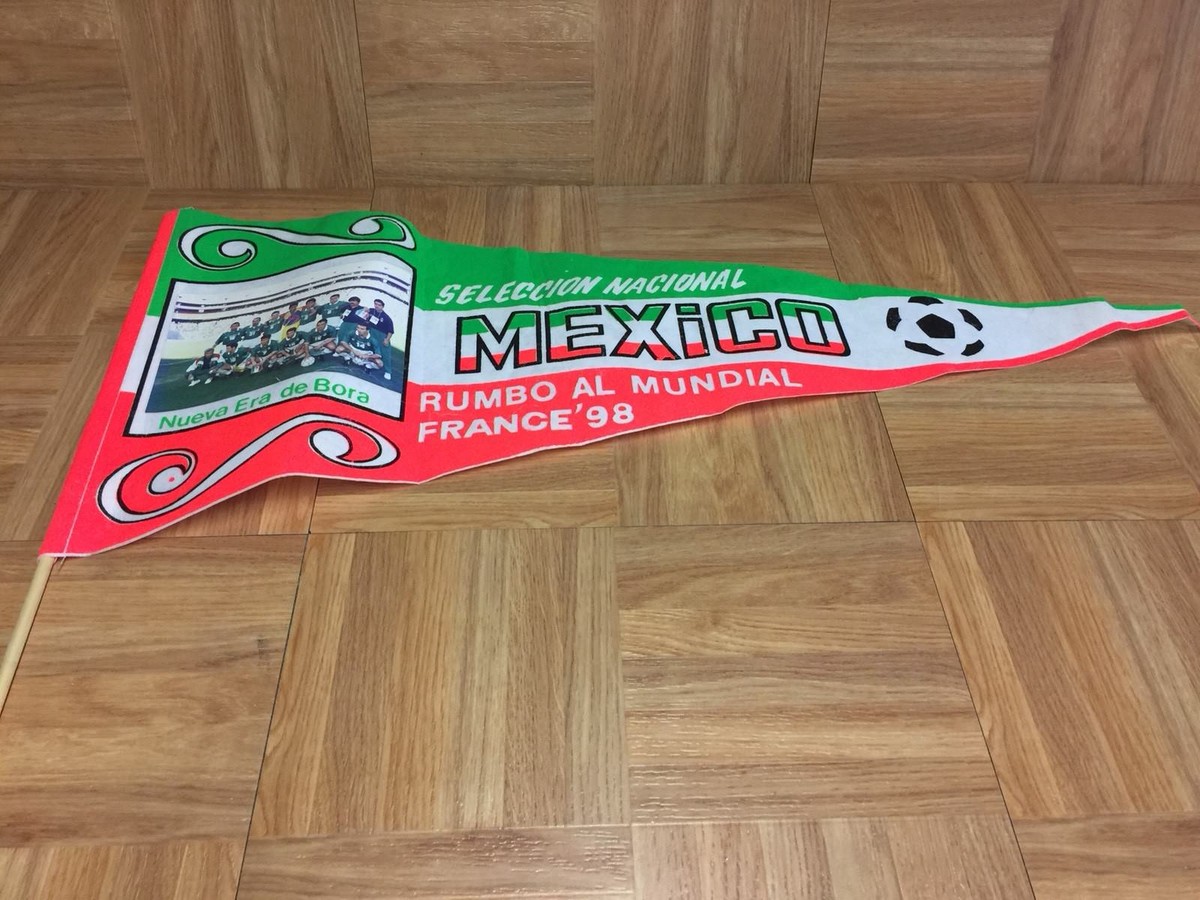 Vintage🔥 France 1998 FIFA's World Cup Mexico's Pennant Tricolor