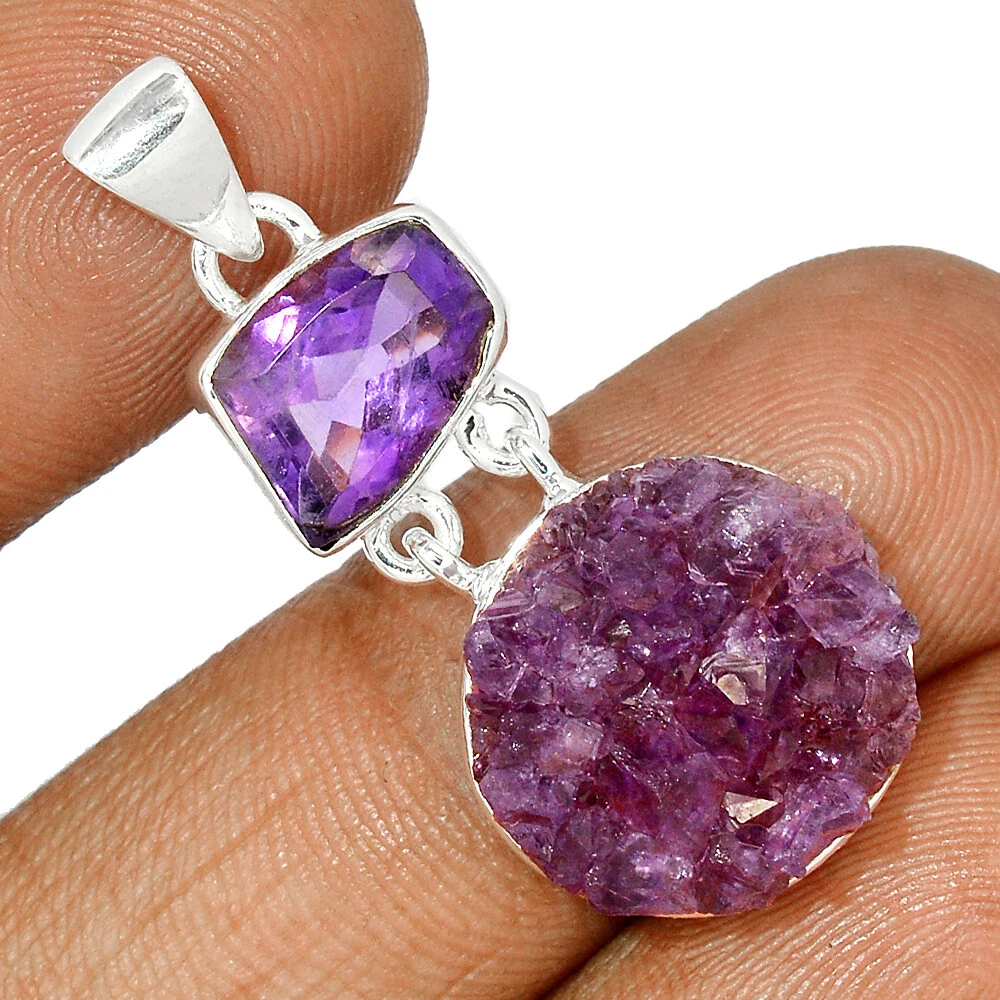 Amethyst hotsell cluster necklace