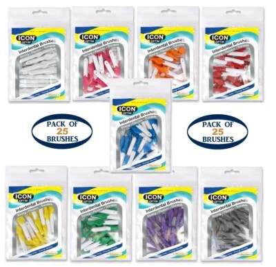 Stoddard Icon Optim standard Interdental Brush 25 Brushes Pack | All Sizes
