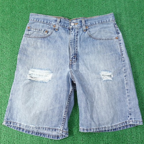 DENIM BLUE JEAN SHORTS 33 