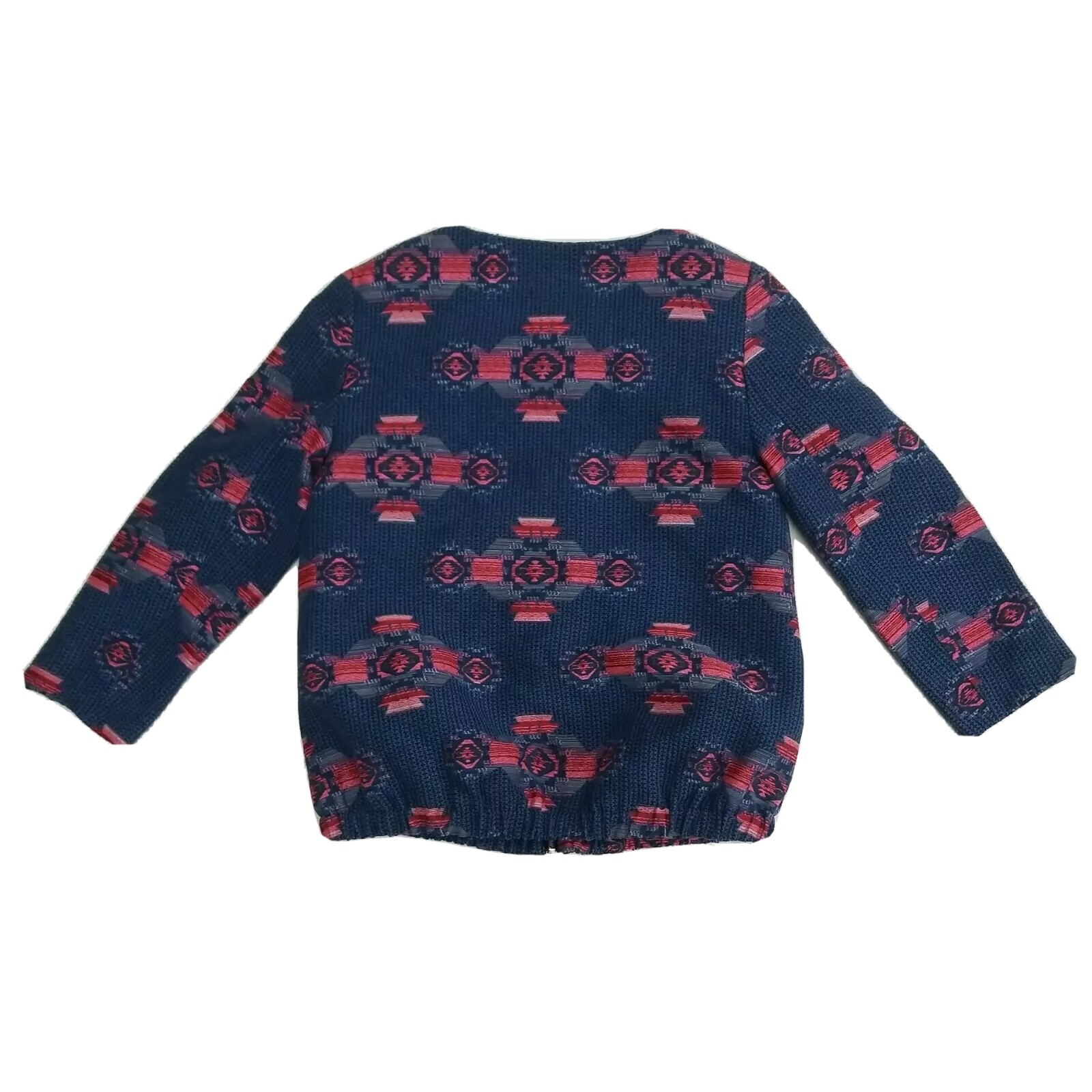 Cache Cache Jacket Aztec Geometric Blue Cotton Bo… - image 3