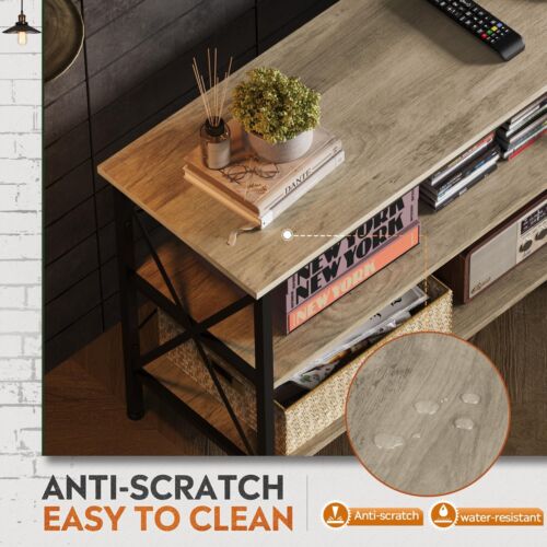 TV Stand TV Media Console with 3-Tier Storage Shelves for Living Room Bedroom - Picture 7 of 7