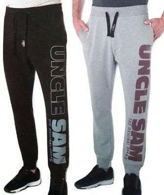 Uncle Sam Herren Bodyhose Bodypants Trainingshose Fitnesshose Grau Schwarz Ebay 