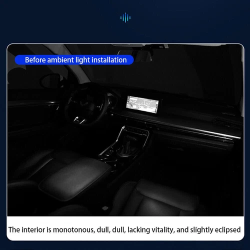 Symphony Full RGB LED Car Interior Acrylic Light Ambient Strip Light APP Control - Picture 10 of 16