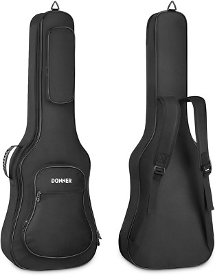 39 Inch Electric Guitar Bag Gig Bag, 0.4 Inch Padded Sponge 600D Ripstop Waterpr