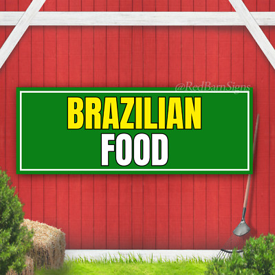 Brazilian Food Indoor Outdoor Vinyl Banner Design