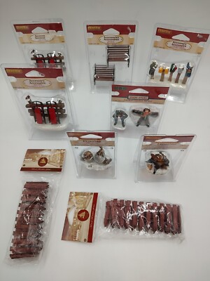 Lemax Christmas Village Figurine Lot 11 New Accessories w/Snow Angel '99 2003-04