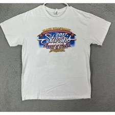 Gildan T-Shirt Adult Large White Ultra Cotton Black Hills Rally 2017 Tee Mens