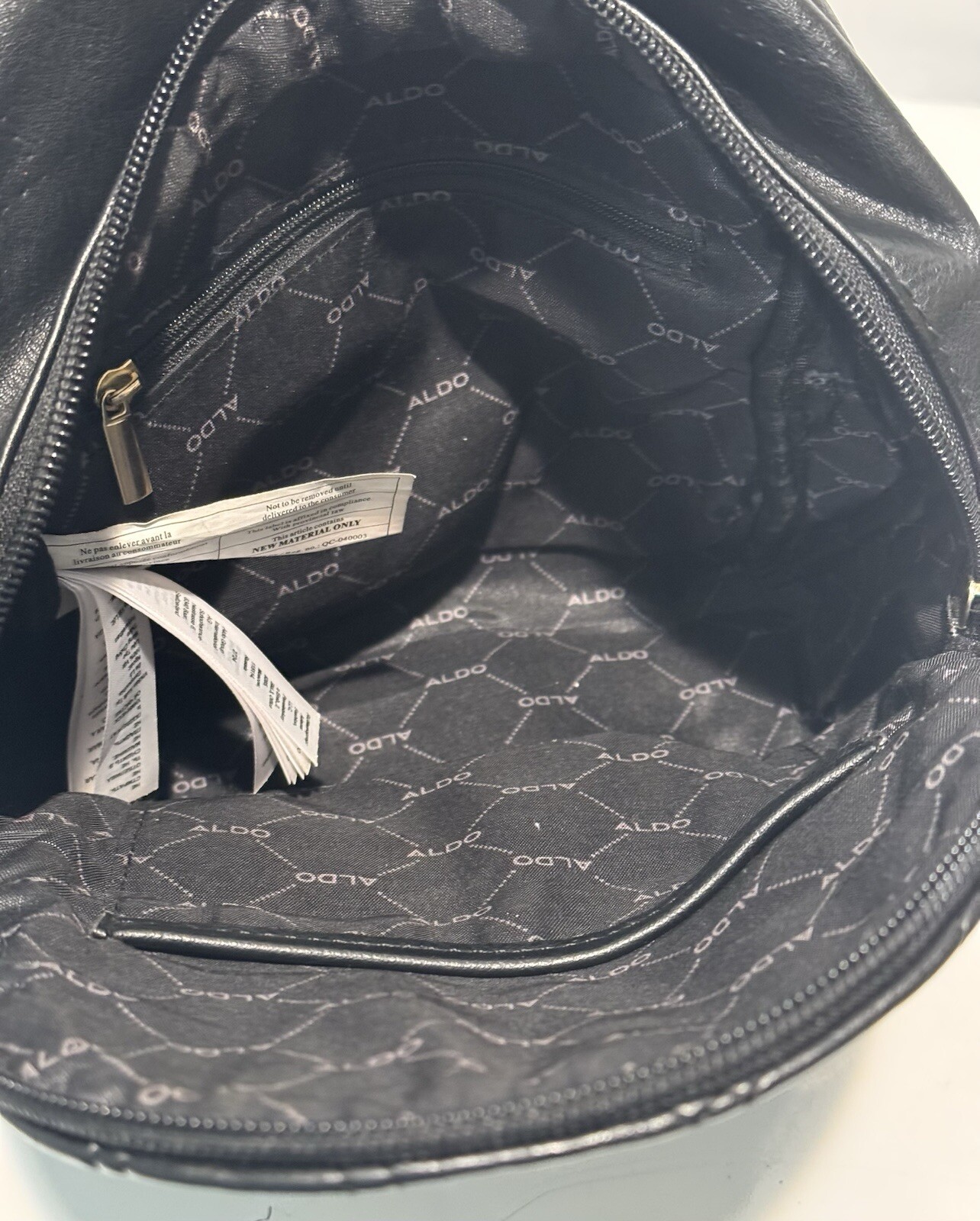 Aldo Quilted Small Backpack Adjustable Straps Bla… - image 6