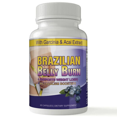 Brazilian Belly Burn Weight Management Metabolism Support Supplement 60 Capsules
