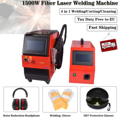1500W 4 in 1 Air Cooled Fiber Laser Welding Cutting Weld Seam Cleaning Machine