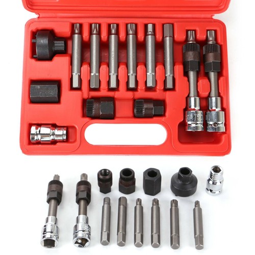 Supaway Lichtmaschinen Werkzeug Set 18-tlg - Für Freilauf Riemenscheiben Auto