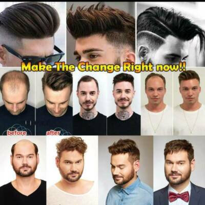 Pelle Pu Toupee Hair Men 0.04-0.06 Capillari Maschili Capelli Umani Nodi Invisibili Protesi Per Capelli Maschili (6 * 8, #6 - Foto 2