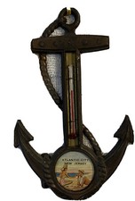 Vintage Anchor Thermometer Metal Atlantic City New Jersey G. N. Co. Made In USA