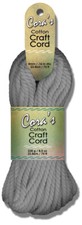 Cotton Cord 4mmX75ft-Charcoal, Set Of 3