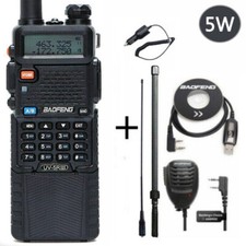 BAOFENG UV-5R III TRI-BAND V/UHF FM HAM TWO-WAY RADIO WALKIE TALKIE 3800MAH KIT