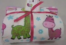 5 piece flannel coordinating fabric with dinosaur pattern.
