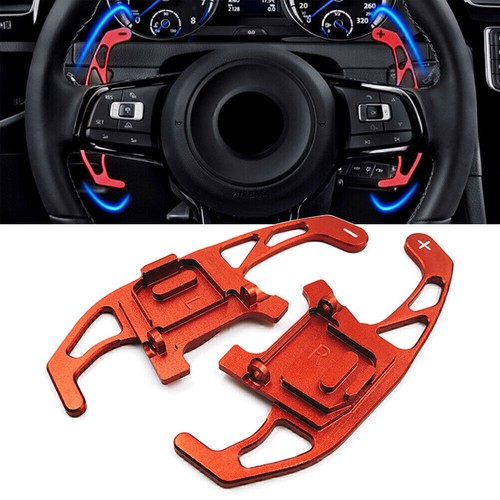 Steering Wheel Shift Shifter Paddles for VW GOLF R GTD GTE MK7 2013-2018 Red