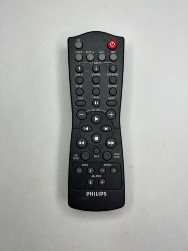 Philips 313911877040 Stereo Remote Control, Black - OEM for MZ-7 MZ7C37L +more