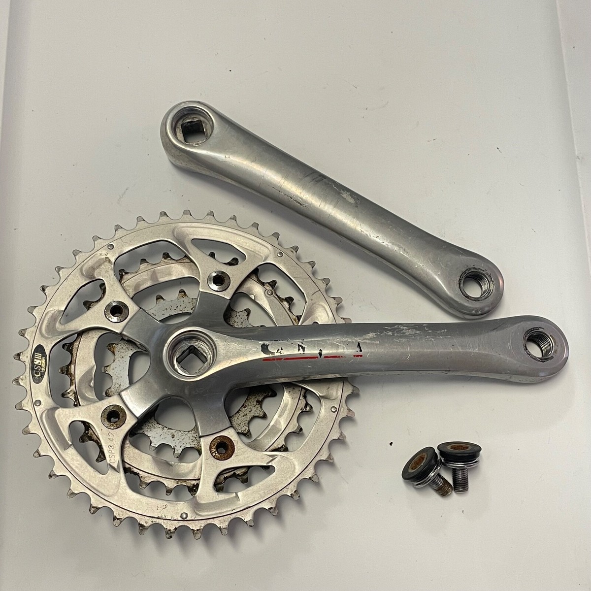 VINTAGE GIRVIN by SUGINO 175mm 44/32/22T TRIPLE CRANK SET