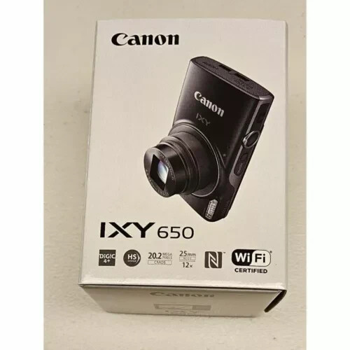 New Canon PowerShot IXY 650 Elph 360 HS Compact Digital Camera