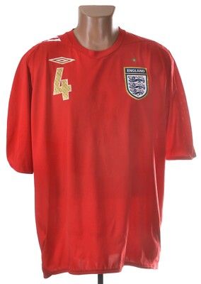 UMBRO イングランド代表 ユニフォーム ゲームシャツ　ホーム 2006 ENGLAND 2006 2007 2008 AWAY SHIRT JERSEY UMBRO sz XL #4