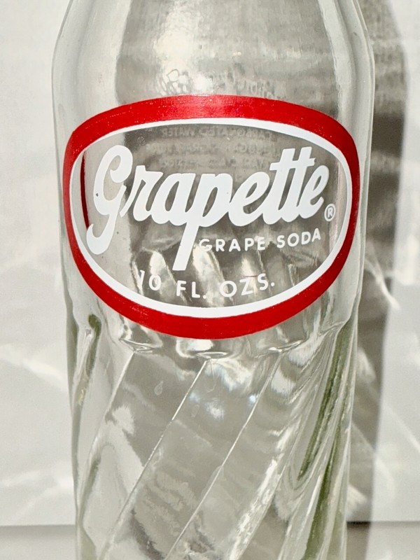 Vintage Grapette Grape Soda Bottle – 10 oz King Size – “Thirsty or Not” – 1952