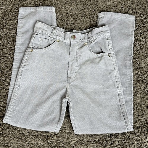 Vintage Girls Youth Corduroy Pants Lot of 2 Sz 8 JC Penny Red & Light Gray USA - Picture 5 of 19