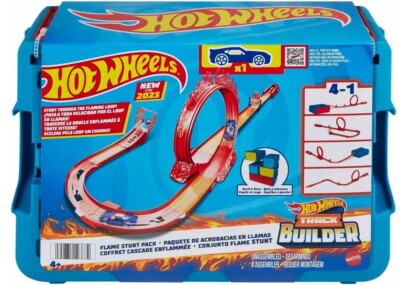 HOT WHEELS FLAME STUNT PACK RACE TRACK SET HMC04 | eBay