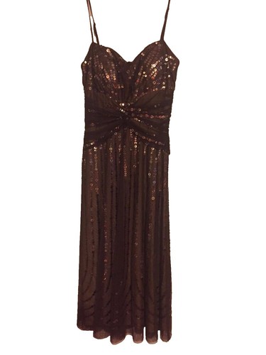 BCBGMaxAzria Dress Brown Size Medium | eBay