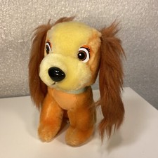Vintage 1985 Walt Disney Classic Lady And The Tramp Stuffed Plush LADY Dog 6"