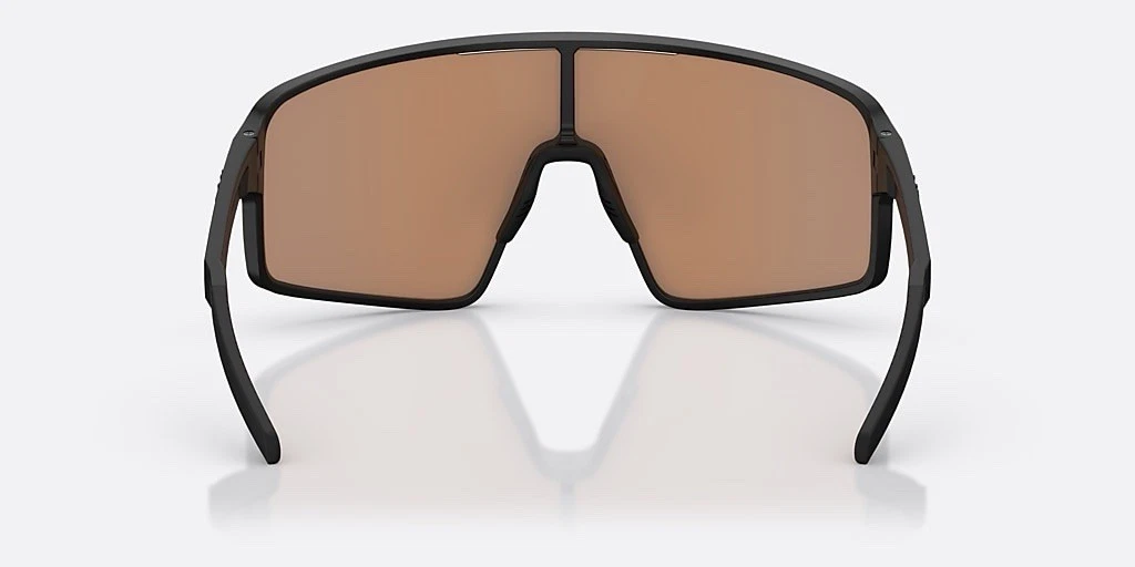 Bliz OZB7015 Herren Sonnenbrille Schirm Sport schwarz, blaue Gläser verspiegelt