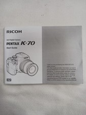 Owners Manual For Ricoh Pentax K-70 K70 Start Guide SLR Digital Camera Original