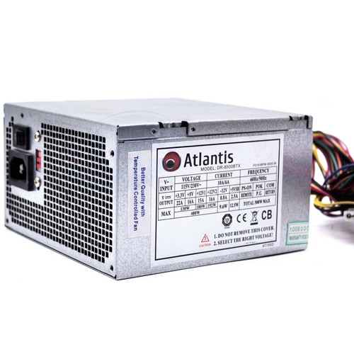 Atlantis Netzteil ATX 500W P016-MPW-5000-W Computer Fester Desktop Tower